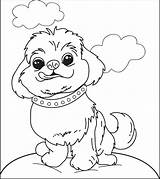 Coloring Dog Puppy Fluffy Pages Printable Cute Supplyme Getcolorings Kids Color Getdrawings sketch template