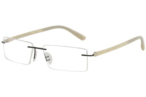 porsche design men s eyeglasses p 8205 p8205 s2 rimless optical frame