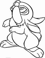Coloring Thumper Disney Bambi Cartoon Bunny Many Pages Wecoloringpage sketch template