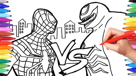 venom  coloring pages wallpapers hd references