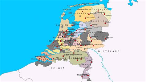topografie nederland kaart kaart
