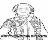 Nutcracker Coloring Pages Prince Realms Four sketch template