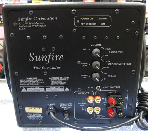sunfire true subwoofer chicago pawners  jewelers
