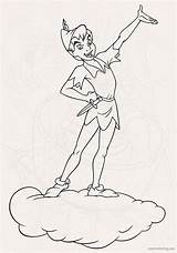 Pan Coloring Walt Characters Tinkerbell Fanpop sketch template