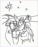 Magi Nativity Wisemen Getcolorings Coloringhome sketch template