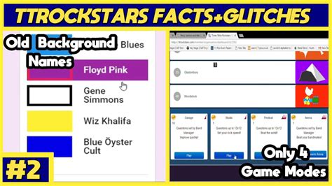 Ttrockstars Facts And Glitches 2 Youtube
