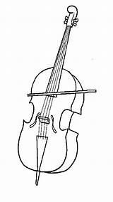 Cello Instrument Bestcoloringpagesforkids sketch template
