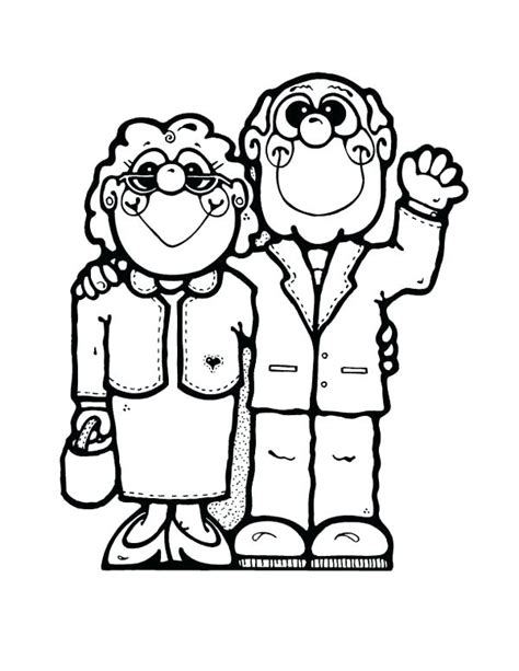 grandparents day coloring pages printable  getdrawings