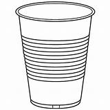 Cup Plastic Clipart Clip Drawing Cups Outline Cliparts Water Solo Drink Coloring Toilet Library Plastics Arts Pages Sweetheart Don Clipground sketch template