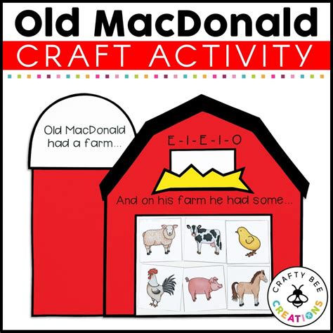 macdonald   farm craft activity crafty bee creations
