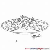 Coloring Pages Salad Sheet Title sketch template