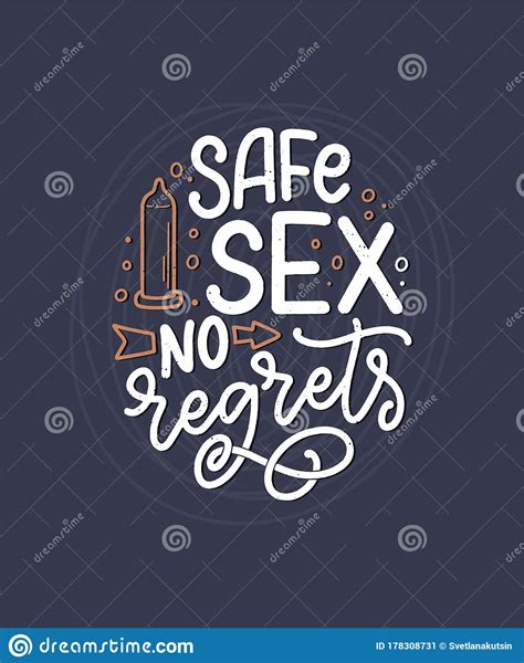 safe sex slogan great design for any purposes lettering for world