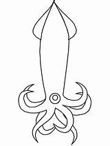 Squid Ozean Creatures Ballistic Gaddynippercrayons Colorido sketch template