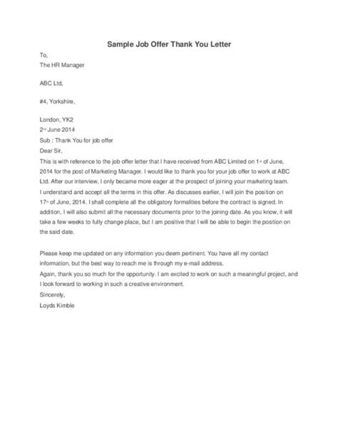 write job offer negotiation letter