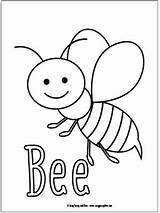 Coloring Bugs Pages Kids Little Bee Bug Easy Insect Easypeasyandfun Sheets Toddler Peasy Fun Activities Crafts Cikk Forrása sketch template