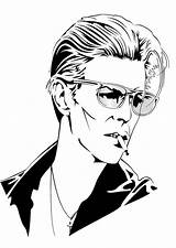 Bowie David Kleurplaat Kleurplaten Grote Afbeelding sketch template