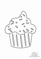 Muffin Ausmalbild Ausmalbilder Malvorlagen Lebensmittel Nahrung sketch template