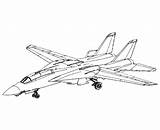 Coloring Jet 14 Gun Top Fighter Tomcat Pages Drawing Printable Army Military Plane Aircraft Jets Airplane Colouring F14 Sketch Planes sketch template