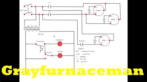 schematic diagram  air conditioner youtube