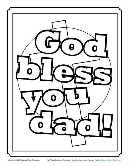 christian preschool coloring pages fathers day