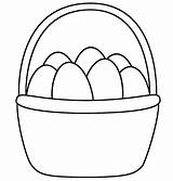 Easter Basket Coloring Pages Kids Printable Drawing Eggs Egg Baskets Colouring Templates Bunny Step Clipart Cartoon Fruit Colour Clip Print sketch template
