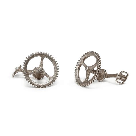 bicycle chain ring cufflinks steel cycling jewelry uncommongoods