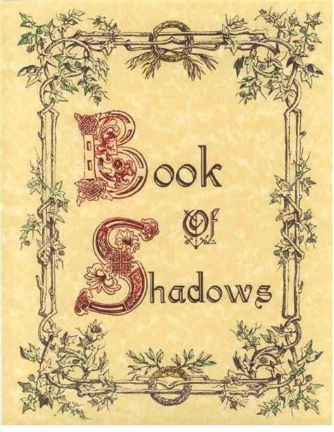book  shadows cover page