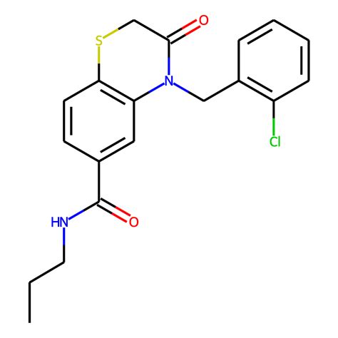 chemdiv screening compound   chlorophenylmethyl  oxo  propyl  dihydro
