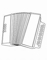 Coloring Accordion Pages Music Accordian Musical Colorbook Kids Choose Board Instruments sketch template