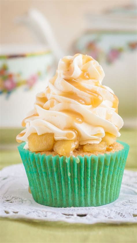 Gluten Free Apple Pie Cupcakes With Caramel Topping Gluten Free