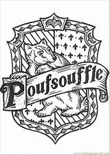 Coloring Pages Hufflepuff Potter Harry Poufsouffle Coloriage Template Blason sketch template