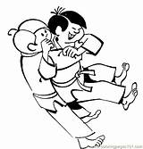 Jitsu Jiu Judo Karate Martial sketch template