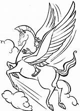 Pegasus Flying Hercules sketch template