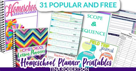 popular   homeschool planner printables  tina robertson