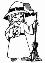 Halloween Coloring Witch Pages Printable Print Para Little Hexe Scary Cute Kids Sheets sketch template