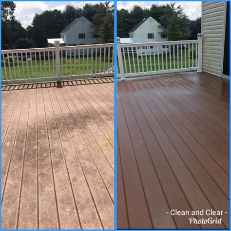 deck cleaning power washing deck cleaning trex decking