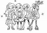 Bratz Coloring Drawings Pages Drawing Library Clipart Princess Disney Print sketch template