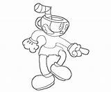Cuphead Coloring Pages Printable sketch template