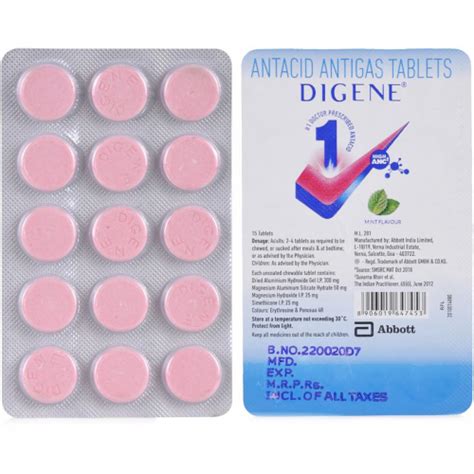 buy digene tablets mint flavour  clickoncarecom