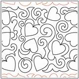 Pantograph Swirly Hearts Uer Sku sketch template