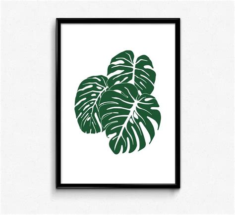 monstera stencil buscar  google botanical art art prints