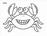 Crab Coloring Printable Pages Templates Crafts Sea Color Template Crabs Firstpalette Kids Beach Craft Draw Activities Ocean Cute Themed Stencils sketch template
