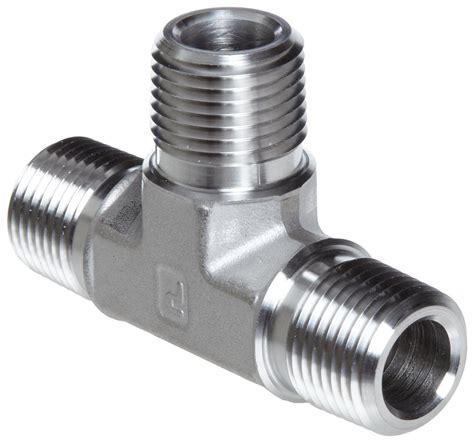 parker    mt ss acero inoxidable  tubo fitting tee  npt