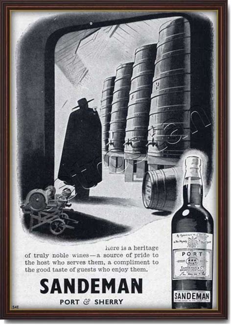 1948 sandeman sherry authentic vintage quarter page magazine ad ebay