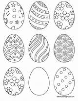 Pascua Huevos sketch template