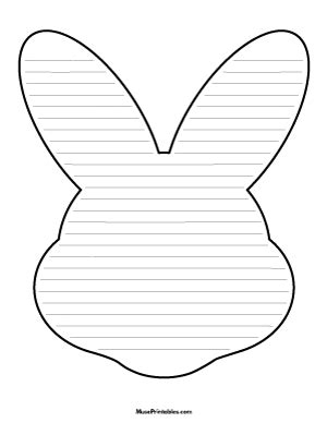 easter bunny face template printable pin  coloring pages