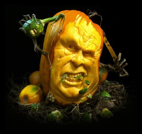 halloween pumpkin art carvings restrain  brain