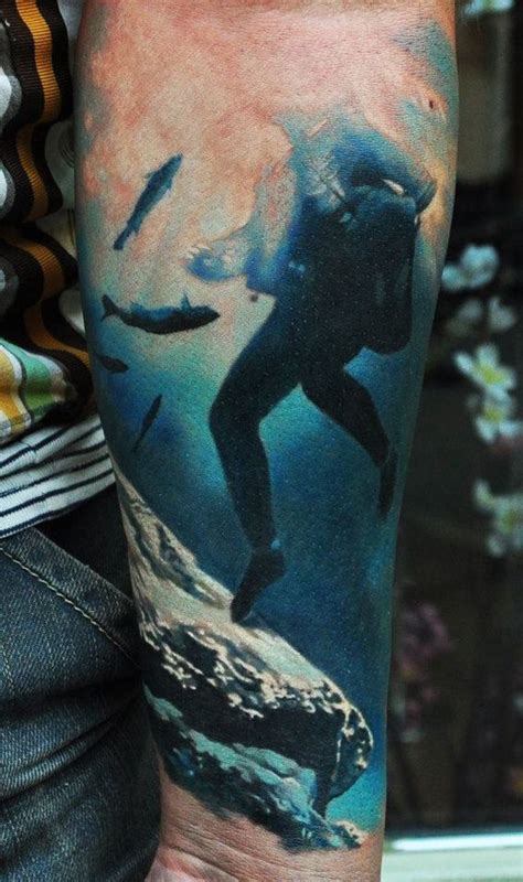 amazing water tattoo designs hyper realistic tattoo underwater