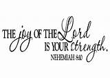 Joy Lord Strength Coloring Nehemiah Pages Template sketch template