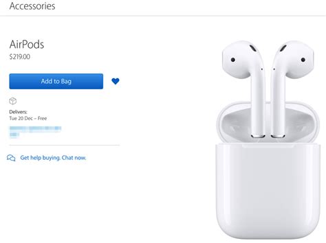 apple airpods    purchase  canada delivers dec   earliest  iphone